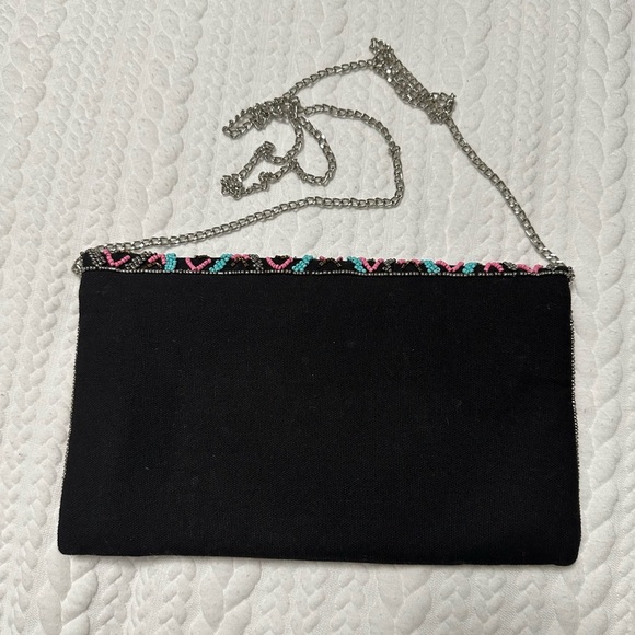 Beautiful beaded shoulder bag/clutch, made in India - Picture 2 of 7